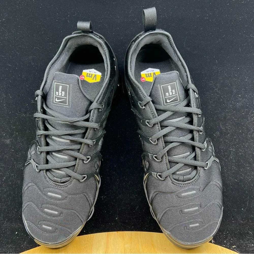 Nike Air VaporMax Plus Triple Black 2021 Mens 924453-004 Multiple Sizes - Picture 9 of 9